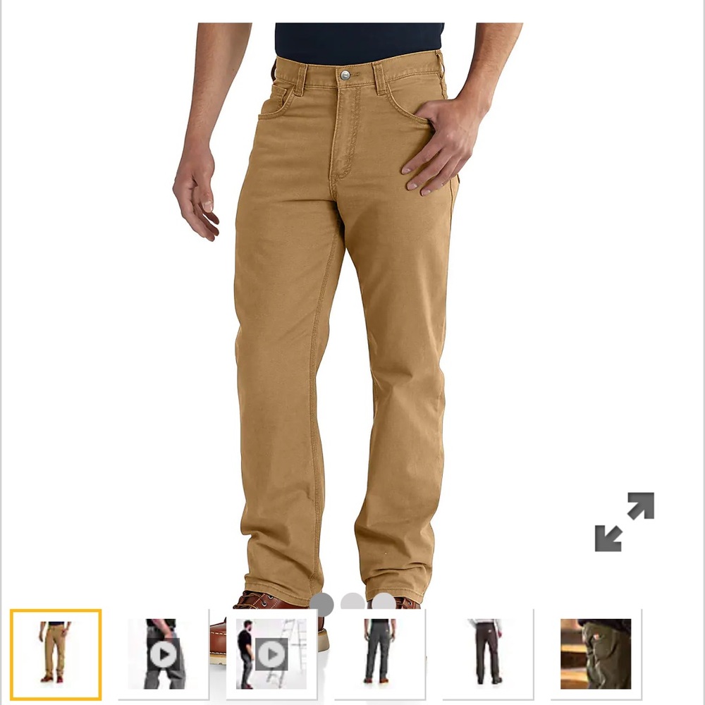 RUGGED FLEX® RELAXED FIT CANVAS 5-POCKET WORK PANT